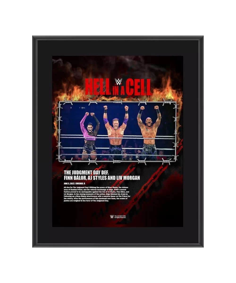 Judgment Day 10.5" x 13" 2022 Hell in a Cell Sublimated Plaque $7.44 Collectibles