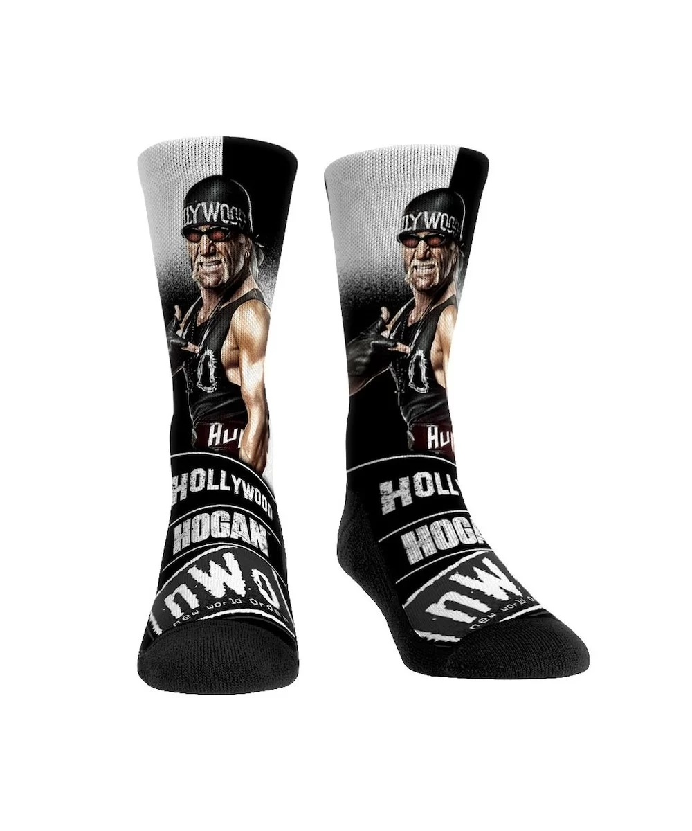 Unisex Rock Em Socks Hulk Hogan Stare Down Crew Socks $4.92 Apparel