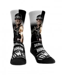 Unisex Rock Em Socks Hulk Hogan Stare Down Crew Socks $4.92 Apparel