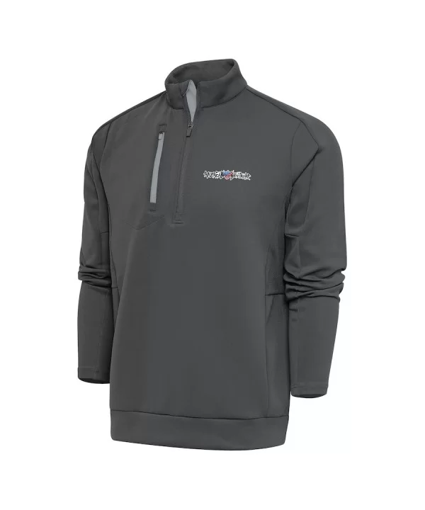 Men's Antigua Charcoal Cody Rhodes Generation Quarter-Zip Pullover Top $23.52 Apparel