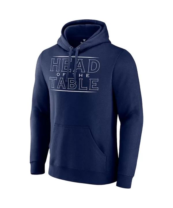 Men's Fanatics Branded Navy Roman Reigns Head Of The Table Pullover Hoodie $17.20 Apparel