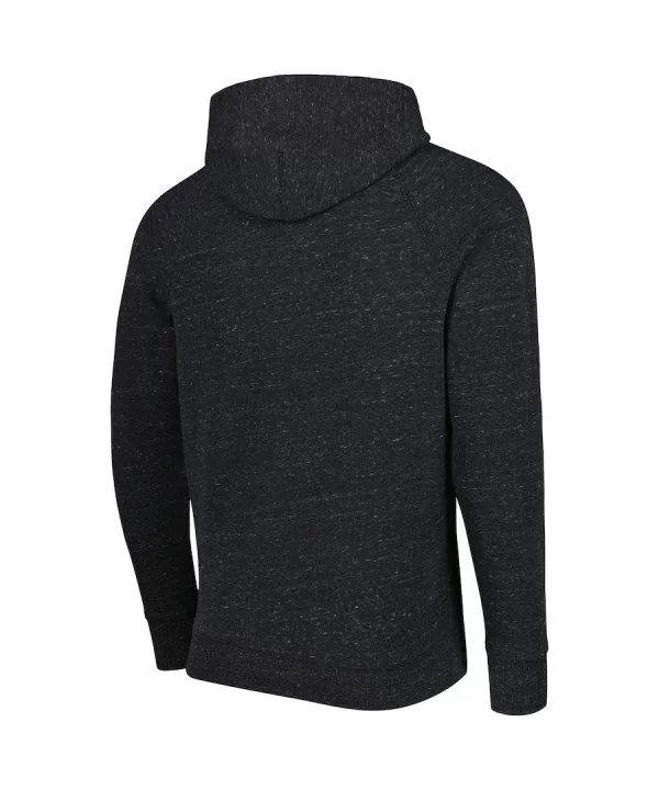 Men's Homage Charcoal The Rock Raglan Tri-Blend Pullover Hoodie $27.60 Apparel