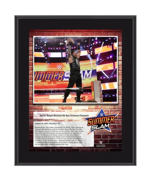 Roman Reigns WWE Framed 10.5" x 13" 2018 SummerSlam Collage $7.68 Home & Office