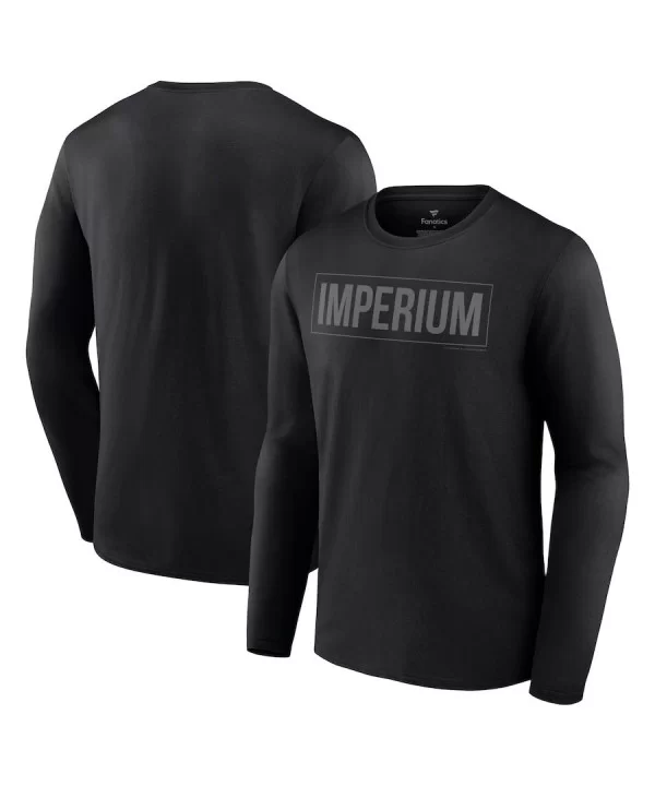 Men's Fanatics Branded Black Imperium Logo Long Sleeve T-Shirt $10.64 T-Shirts