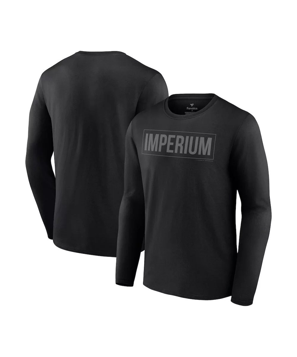 Men's Fanatics Branded Black Imperium Logo Long Sleeve T-Shirt $10.64 T-Shirts