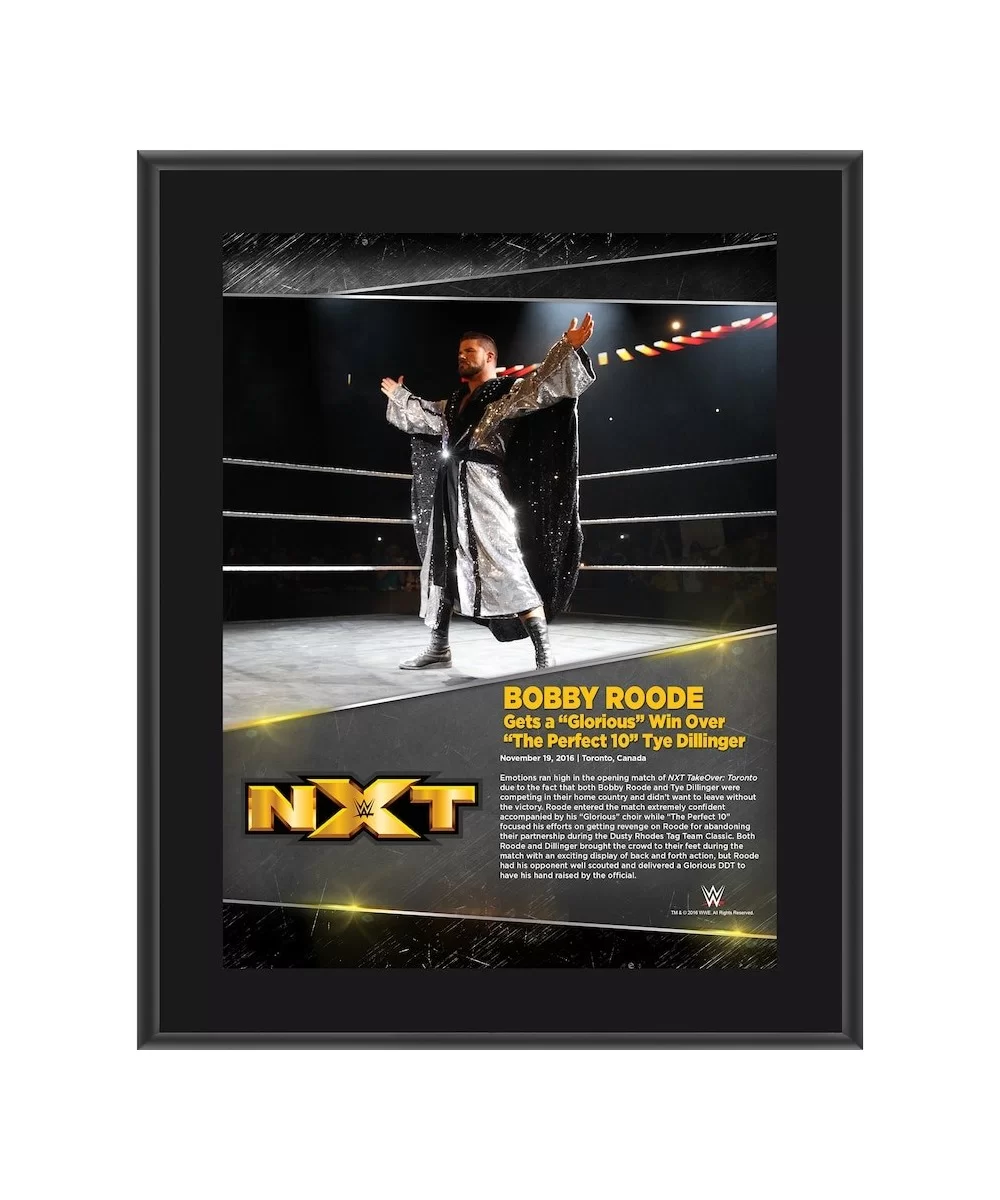 Bobby Roode 10.5" x 13" NXT TakeOver: Toronto Sublimated Plaque $10.32 Collectibles