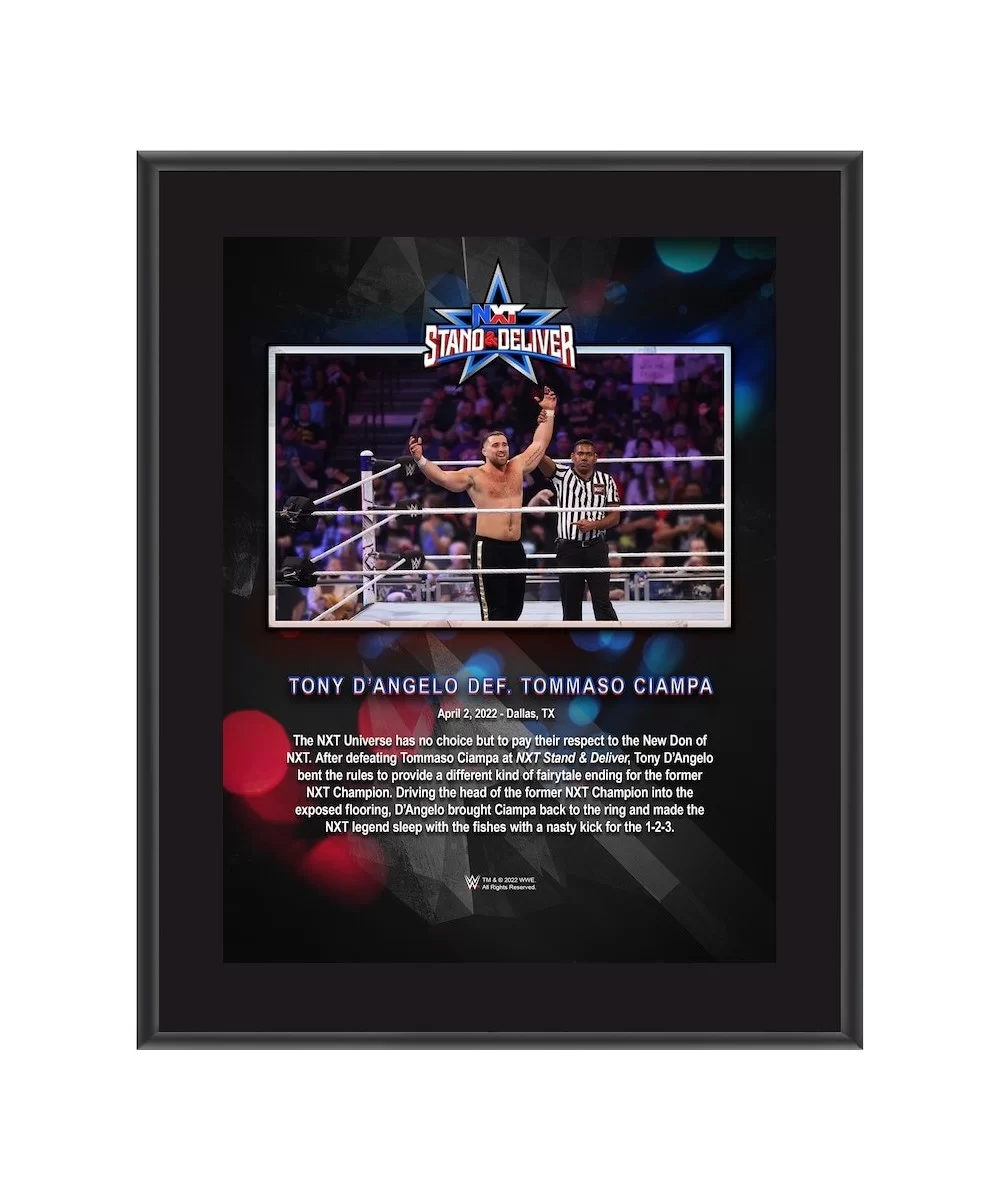 Tony D'Angelo 10.5" x 13" 2022 Stand & Deliver Sublimated Plaque $8.16 Home & Office