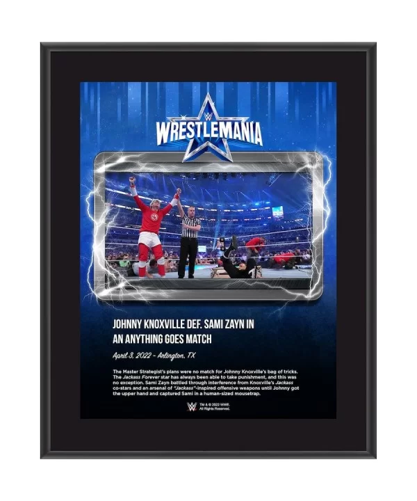 Celebrity Talent 10.5" x 13" WrestleMania 38 Night 2 Sublimated Plaque $9.12 Collectibles