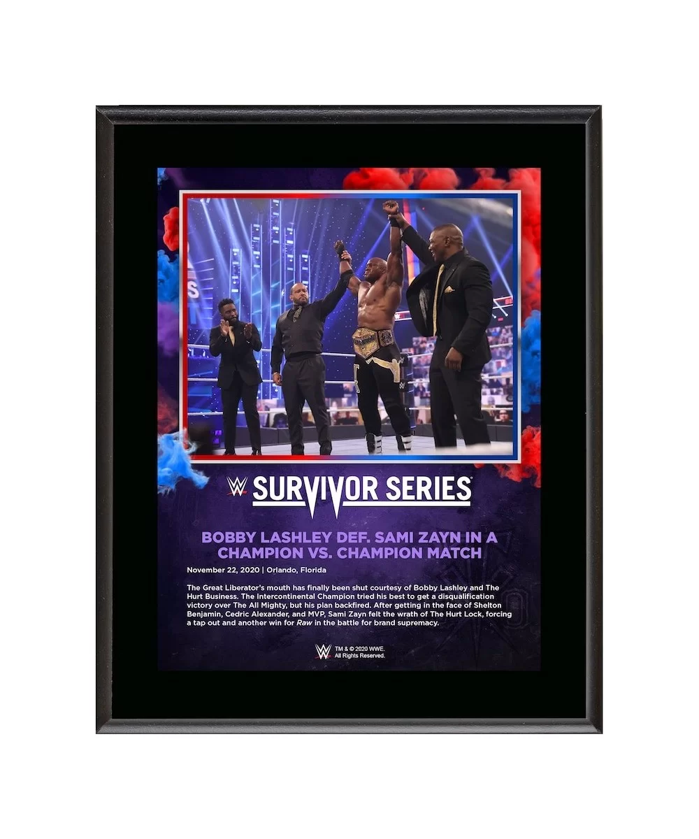 Bobby Lashley Framed 10.5" x 13" 2020 Survivor Series Sublimated Plaque $8.88 Home & Office