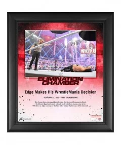 Edge Framed 15" x 17" 2021 Elimination Chamber Collage - Limited Edition of 250 $18.48 Collectibles