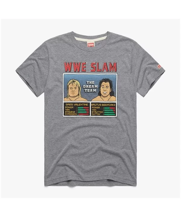 Homage Heathered Gray The Dream Team WWE Slam Tri-Blend T-Shirt $6.88 T-Shirts