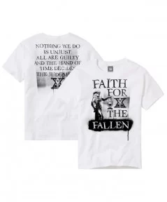 Youth White Karrion Kross & Scarlett Faith For The Fallen T-Shirt $4.62 T-Shirts