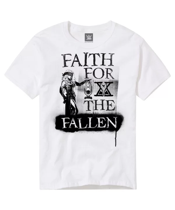 Youth White Karrion Kross & Scarlett Faith For The Fallen T-Shirt $4.62 T-Shirts