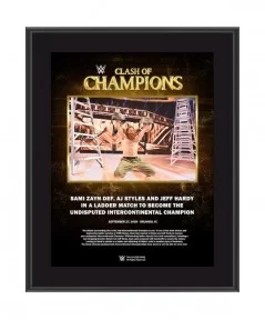 Sami Zayn WWE Framed 10.5" x 13" 2020 Clash of Champions Collage $10.08 Collectibles