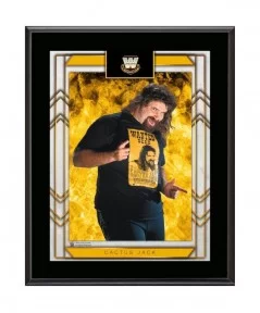 Cactus Jack WWE Framed 10.5" x 13" Sublimated Plaque $7.68 Collectibles