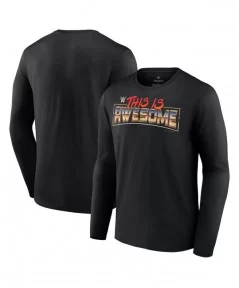 Men's Fanatics Branded Black This Is Awesome Long Sleeve T-Shirt $14.00 T-Shirts