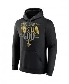 Men's Fanatics Branded Black Baron Corbin Modern Day Wrestling God Pullover Hoodie $20.00 Apparel