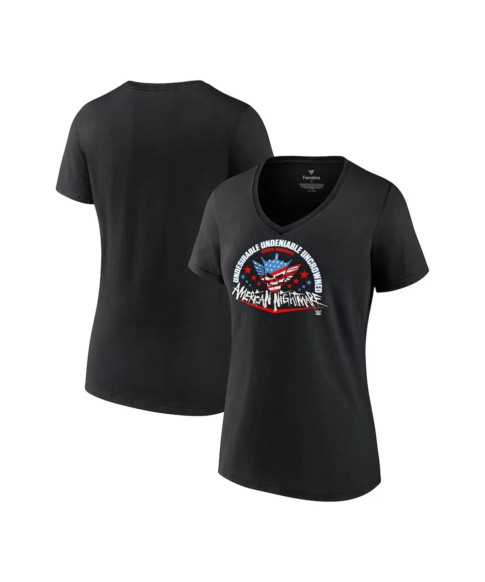 Women's Fanatics Branded Black Cody Rhodes Undeniable T-Shirt $9.36 T-Shirts