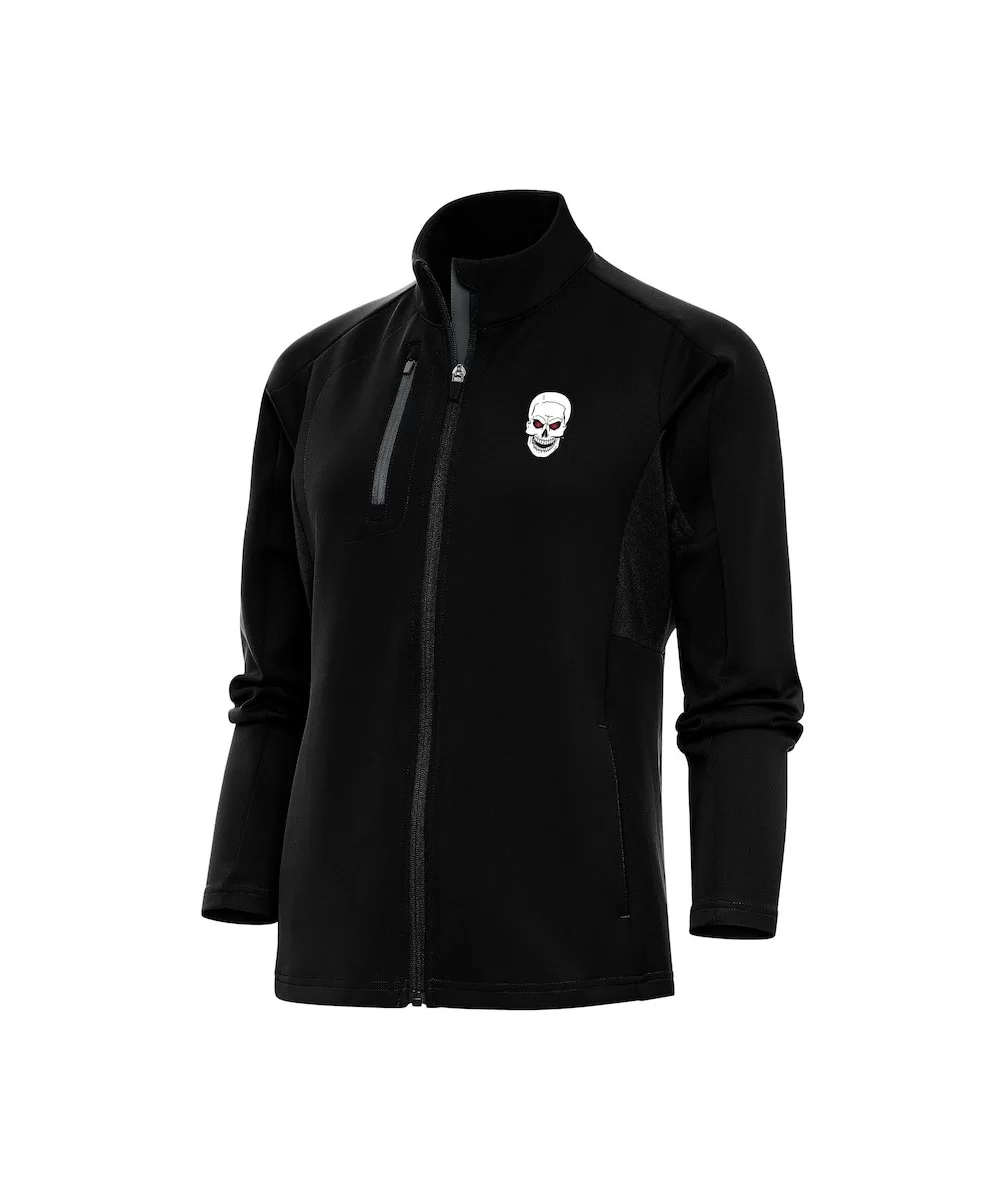 Women's Antigua Black/Charcoal "Stone Cold" Steve Austin Generation Full-Zip Jacket $22.50 Apparel