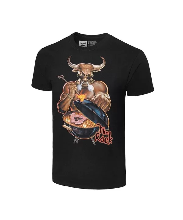 Men's Black The Rock Retro Do You Smell It! T-Shirt $11.28 T-Shirts