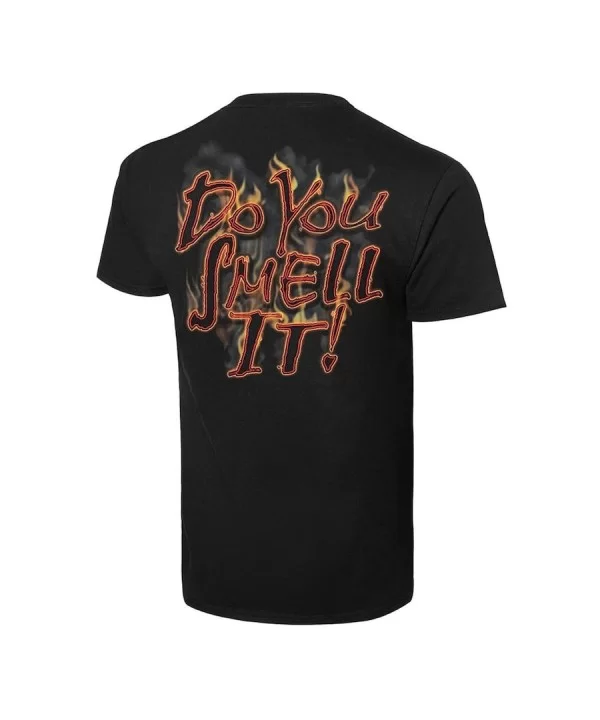 Men's Black The Rock Retro Do You Smell It! T-Shirt $11.28 T-Shirts