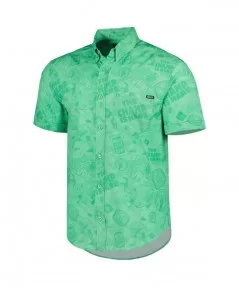 Men's RSVLTS Green John Cena Can't See Me Button-Down Shirt $16.80 Apparel