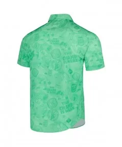 Men's RSVLTS Green John Cena Can't See Me Button-Down Shirt $16.80 Apparel