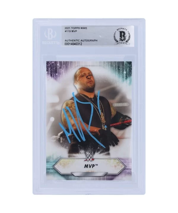 MVP WWE Autographed 2021 Topps 119 BAS Authenticated Card $11.20 Collectibles