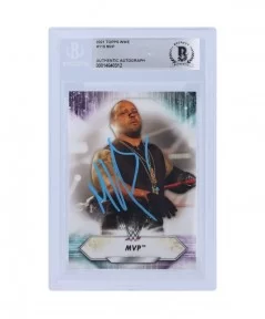 MVP WWE Autographed 2021 Topps 119 BAS Authenticated Card $11.20 Collectibles