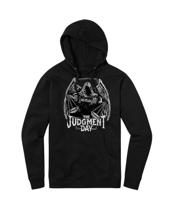 Men's Black Judgment Day Wings Pullover Hoodie $9.30 Apparel