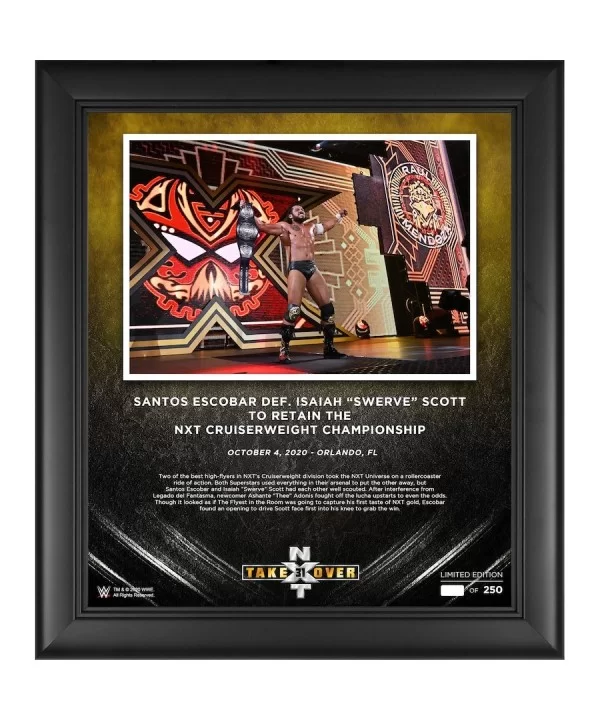 Santos Escobar WWE Framed 15" x 17" NXT Takeover: 31 Collage - Limited Edition of 250 $24.08 Collectibles