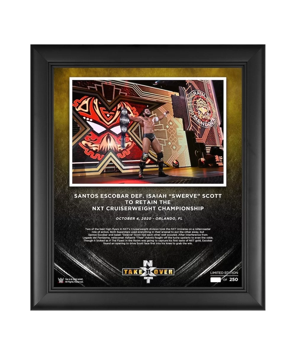 Santos Escobar WWE Framed 15" x 17" NXT Takeover: 31 Collage - Limited Edition of 250 $24.08 Collectibles