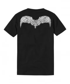 Men's Black Judgment Day Wings T-Shirt $11.28 T-Shirts