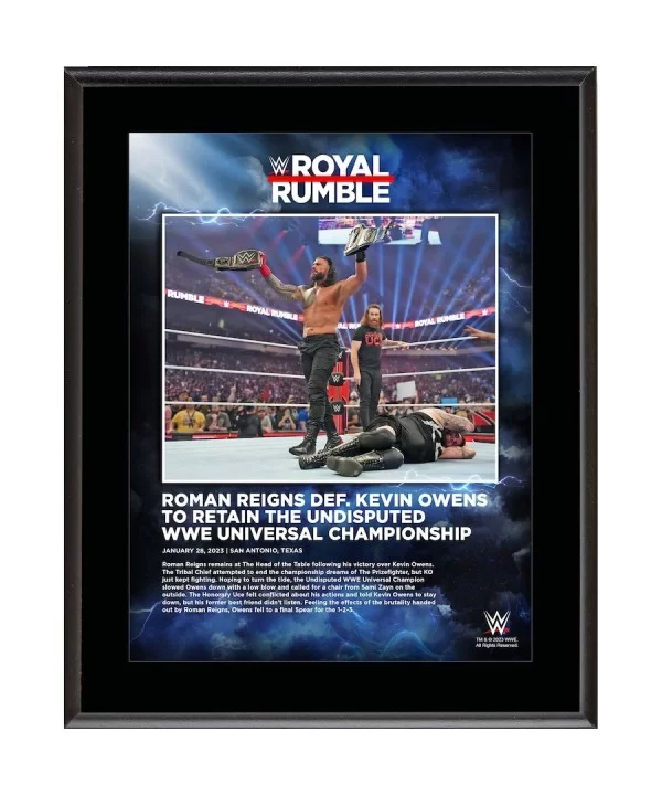 Roman Reigns WWE 10.5" x 13" 2023 Royal Rumble Sublimated Plaque $10.80 Collectibles