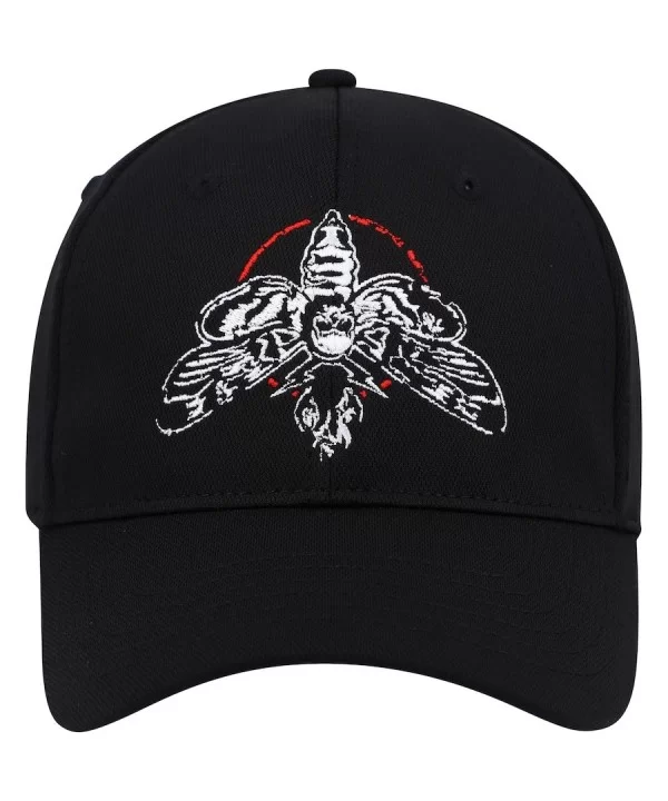 Men's Black Bray Wyatt Moth Adjustable Hat $9.60 Apparel