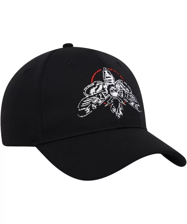 Men's Black Bray Wyatt Moth Adjustable Hat $9.60 Apparel