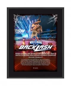 Ronda Rousey 10.5" x 13" WrestleMania Backlash Sublimated Plaque $10.32 Home & Office