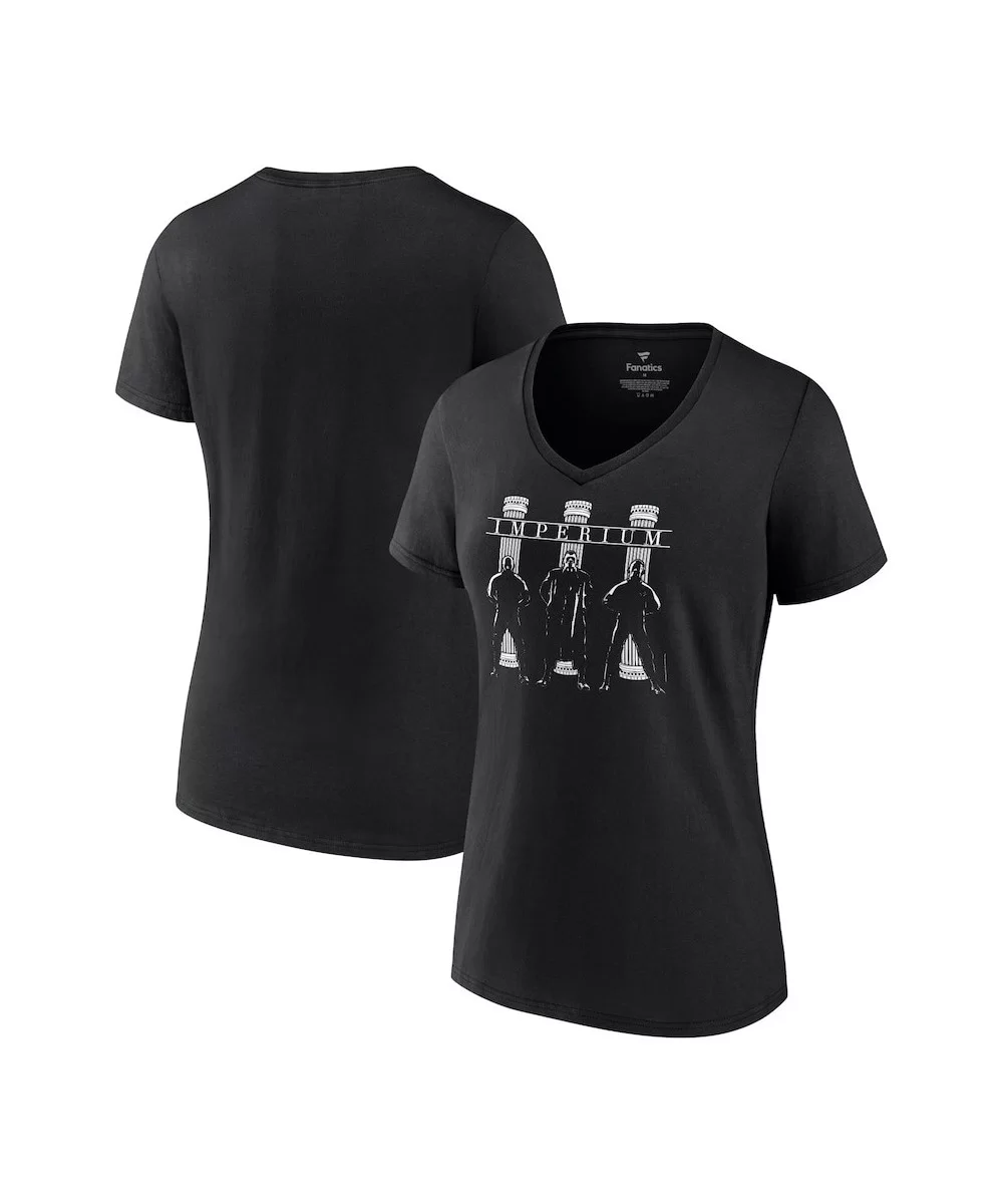 Women's Fanatics Branded Black Imperium Pose V-Neck T-Shirt $9.36 T-Shirts