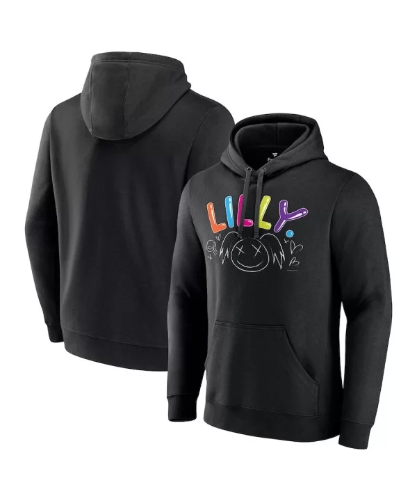 Men's Fanatics Branded Black Alexa Bliss Lilly Pullover Hoodie $18.40 Apparel