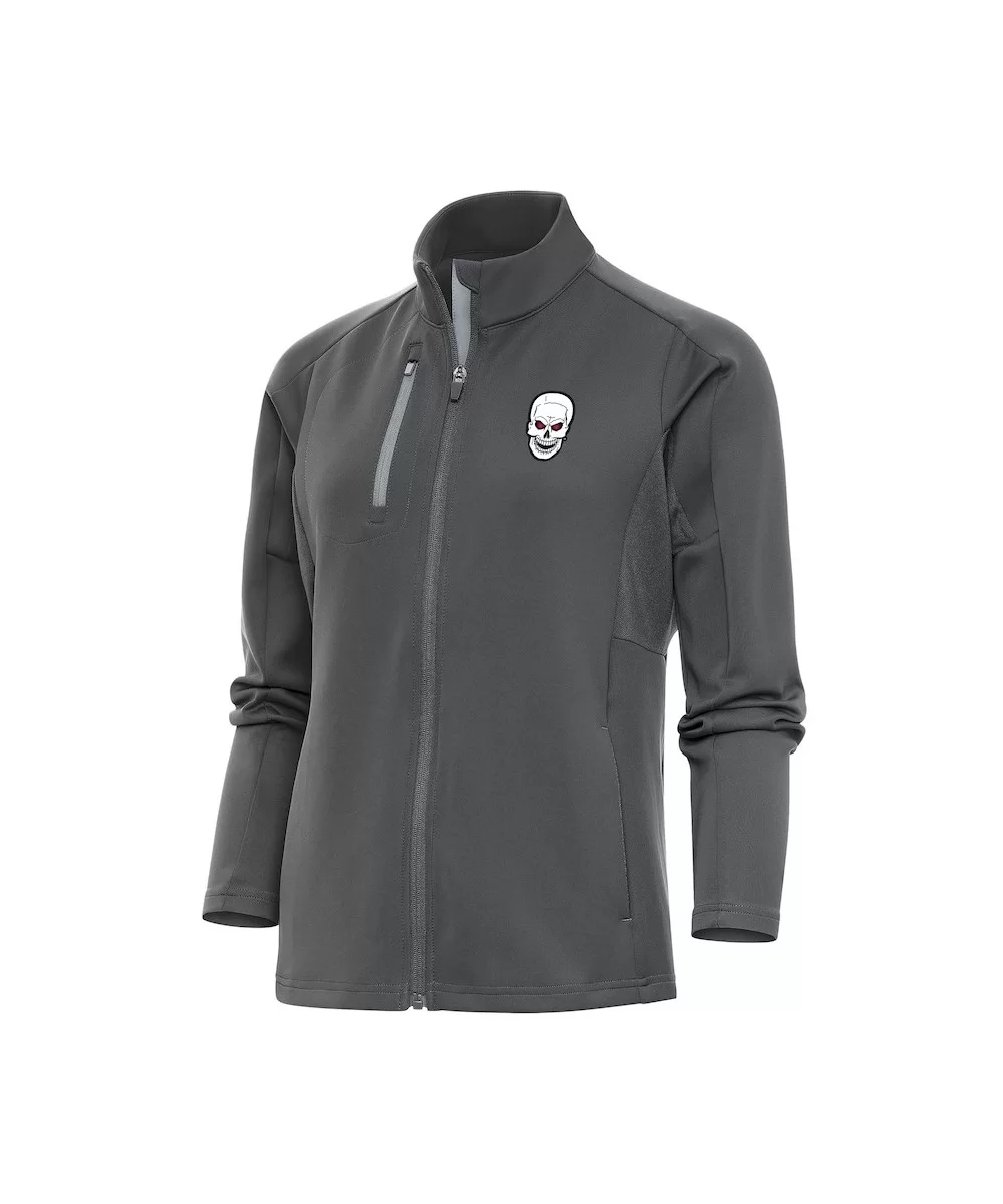 Women's Antigua Charcoal/Silver "Stone Cold" Steve Austin Generation Full-Zip Jacket $20.25 Apparel