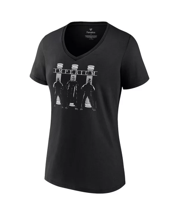 Women's Fanatics Branded Black Imperium Pose V-Neck T-Shirt $9.36 T-Shirts