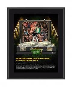 Brock Lesnar WWE Framed 10.5" x 13" 2019 Money In The Bank Sublimated Plaque $11.52 Home & Office