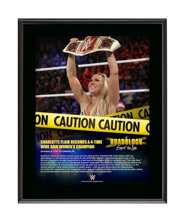 Charlotte Flair 10.5" x 13" 2016 Roadblock Sublimated Plaque $9.84 Collectibles