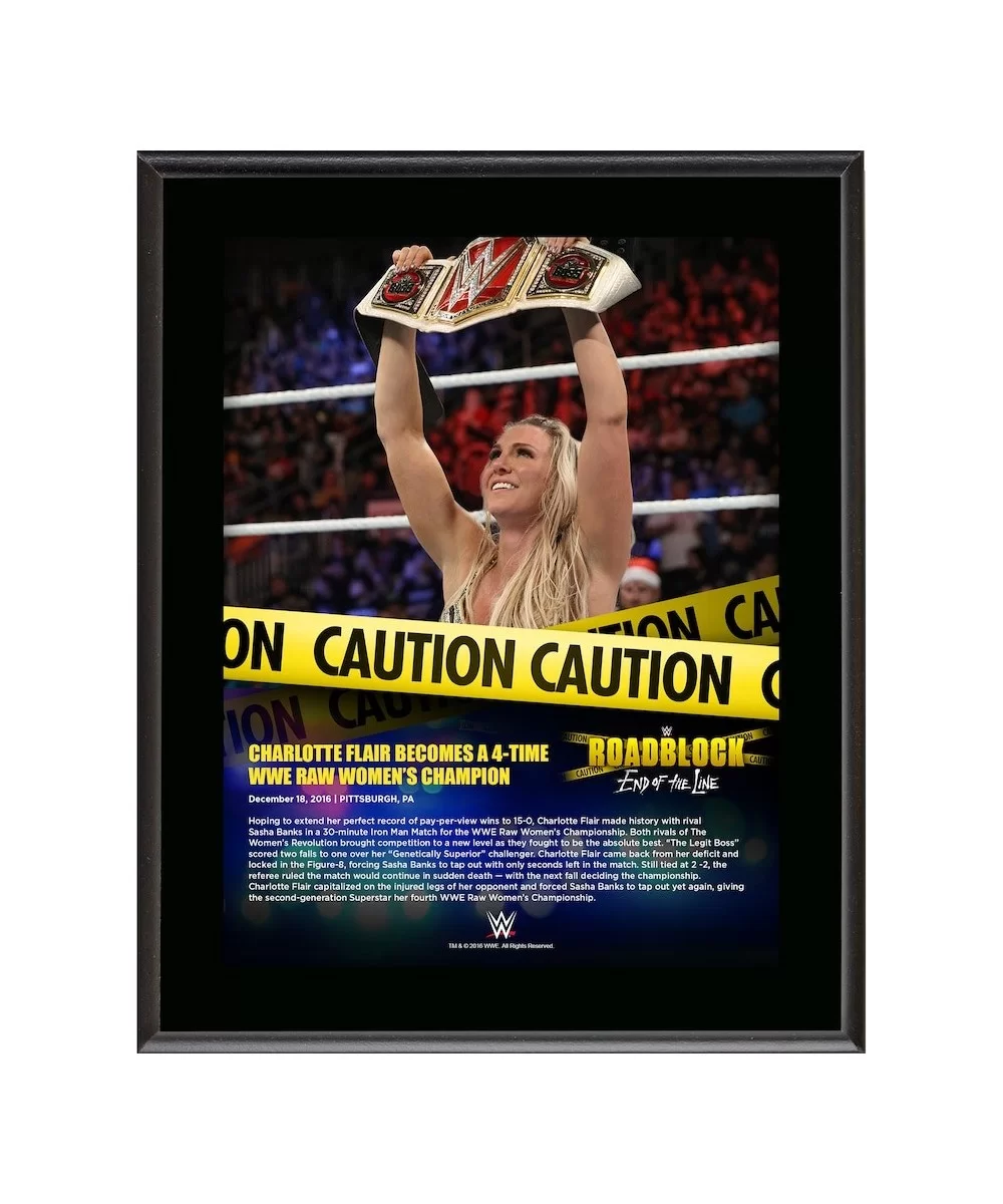 Charlotte Flair 10.5" x 13" 2016 Roadblock Sublimated Plaque $9.84 Collectibles