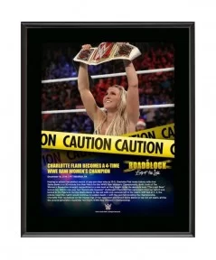 Charlotte Flair 10.5" x 13" 2016 Roadblock Sublimated Plaque $9.84 Collectibles