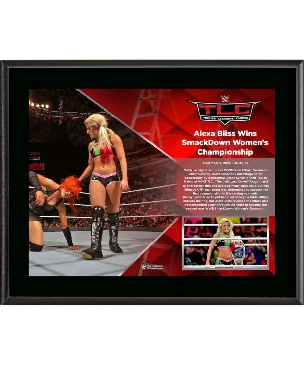 Alexa Bliss Framed 10.5" x 13" 2016 TLC Sublimated Plaque $10.08 Home & Office