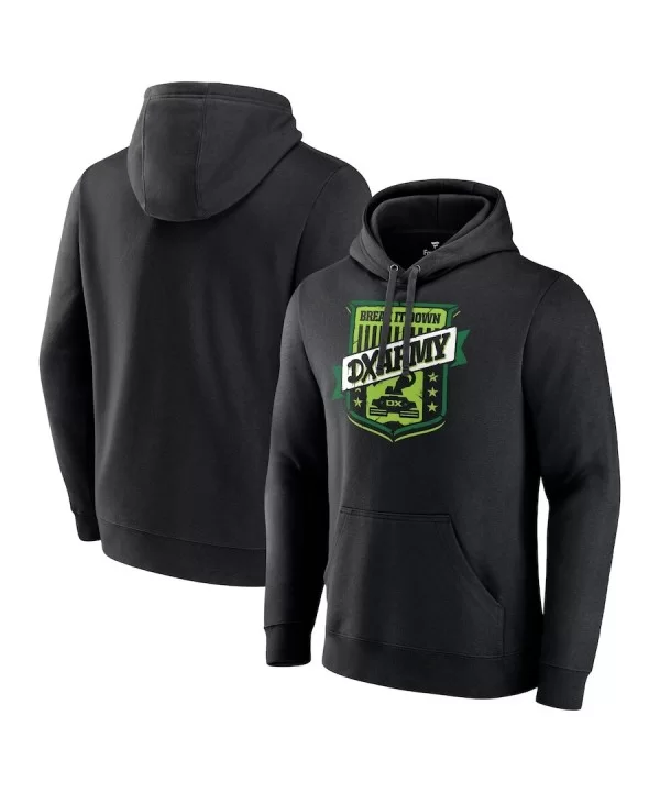 Men's Fanatics Branded Black D-Generation X Break It Down DX Army Pullover Hoodie $18.80 Apparel