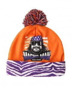 Purple/Orange "Macho Man" Randy Savage Knit Hat $4.20 Apparel