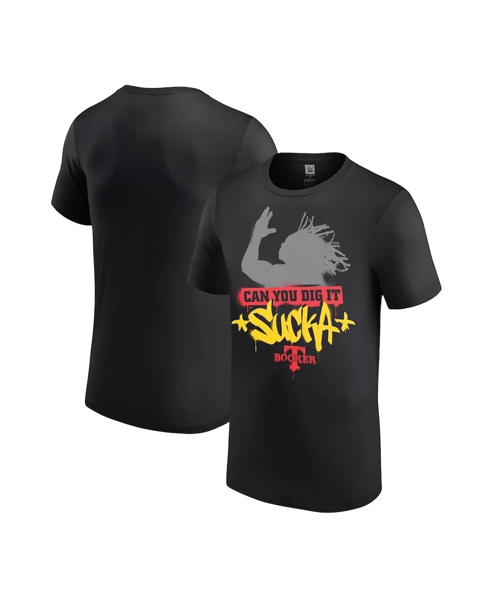 Men's Black Booker T Can You Dig It Sucka T-Shirt $11.76 T-Shirts