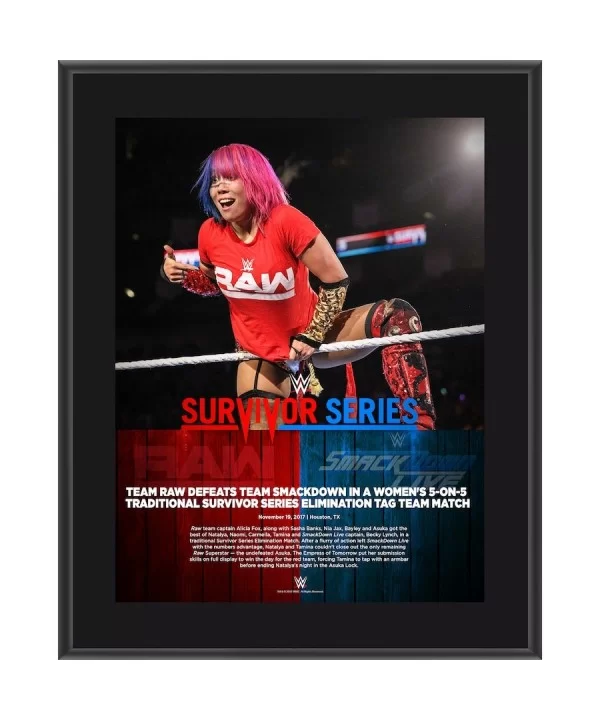 Asuka 10.5" x 13" 2017 Survivor Series Sublimated Plaque $8.88 Collectibles